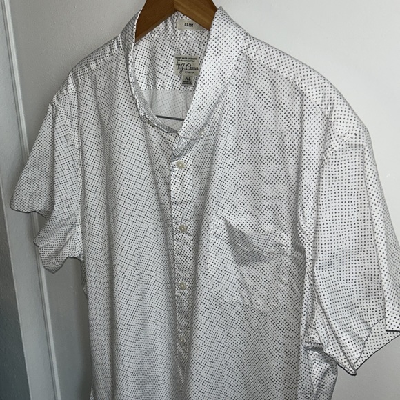 New J. Crew Men’s Preppy Slim Short-Sleeve Stretch Button Up Shirt - Picture 3 of 7